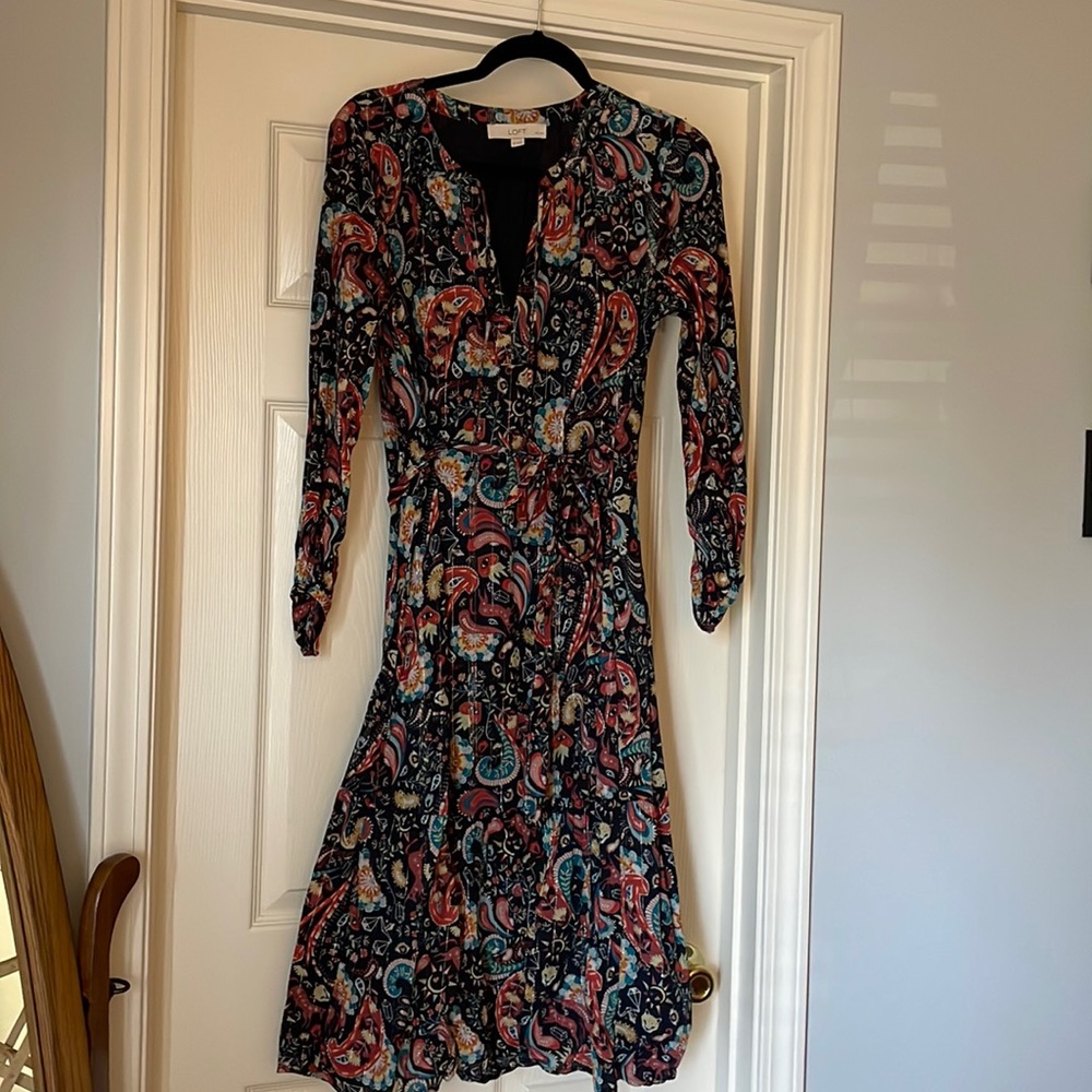 Loft long sleeve dress
